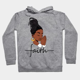 Woman of Faith, Black Woman, locs Hoodie